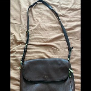 Fossil Brown Leather Crossbody Purse